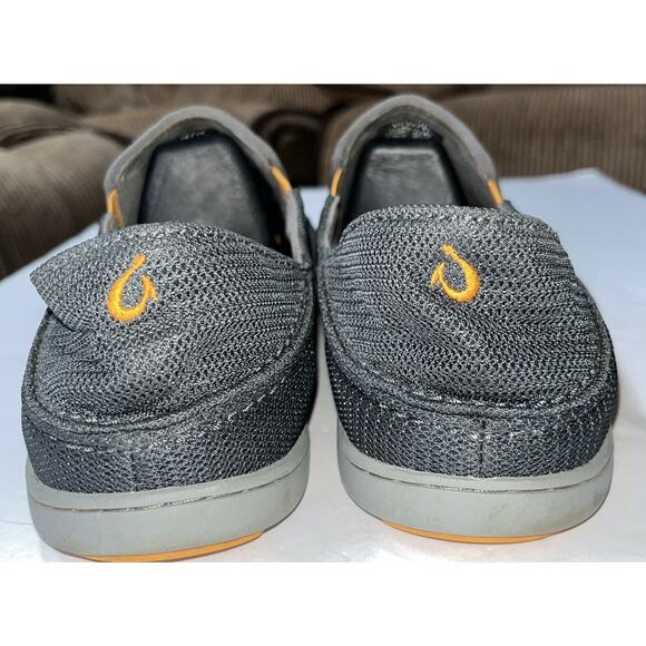 Olukai Nohea Mesh Loafer‎ Men US 12 Charcoal Slip On Shoe Classic Casual - Picture 4 of 9
